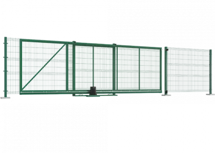 Откатные ворота 3D сетка