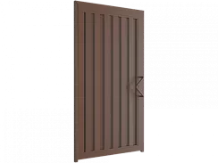 Калитка в алюминиевой раме с заполнением профлистом PSD-P