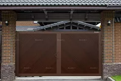 Уличные распашные ворота премиум 2700*2100