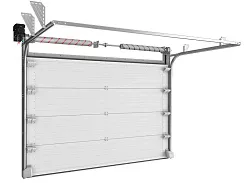 Промышленные секционные ворота термостойкие серии isd thermalpro (термостойкие) из стальных сэндвич-панелей с торсионным механизмом (2600x2200)